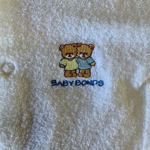 BONDS AUSTRALIA Vintage Baby Romper 6-9 Mos 0 White Playsuit Terry Cloth NEW - Picture 4 of 8